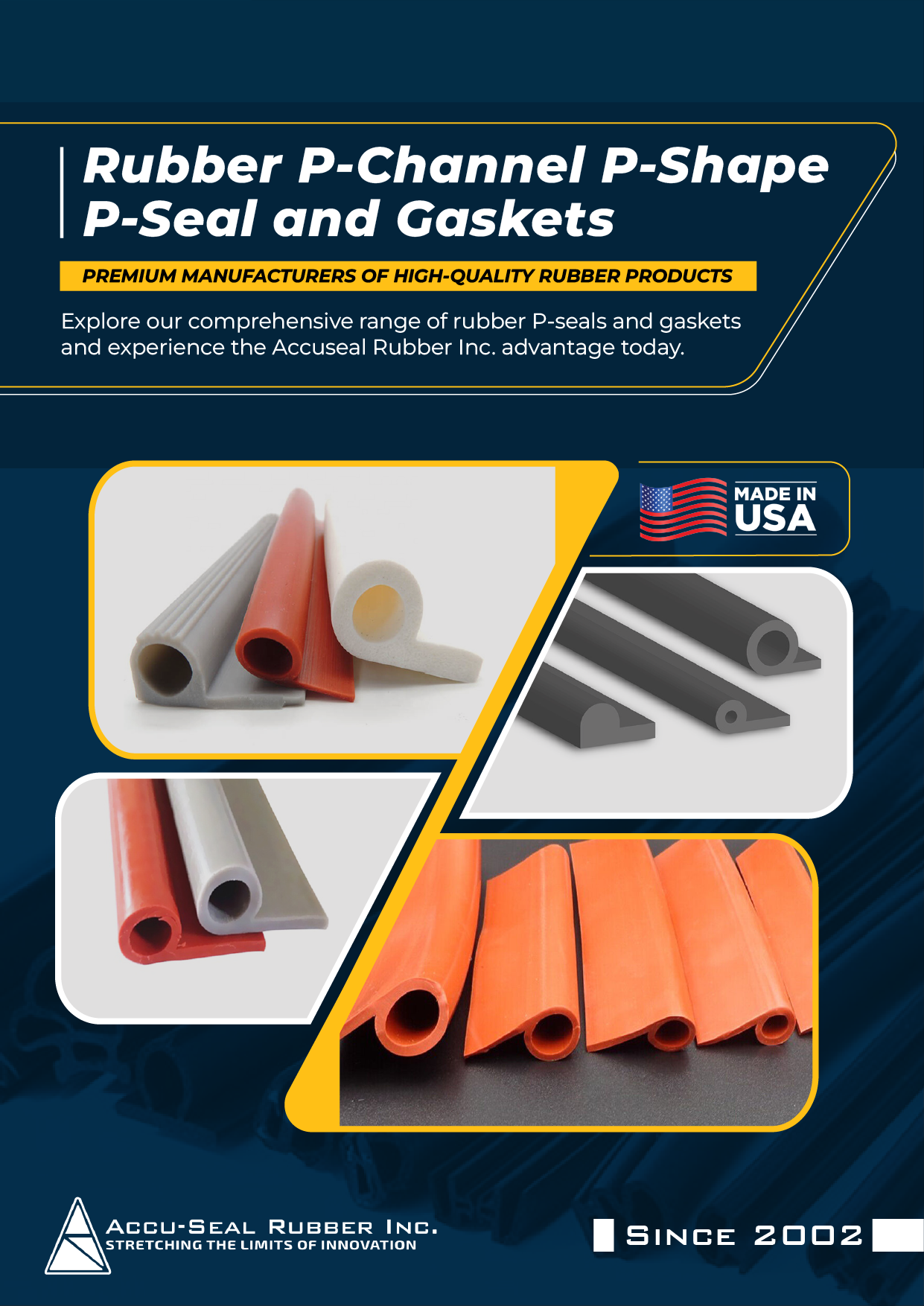 Rubber P-Channel P-Shape P-Seal And Gaskets