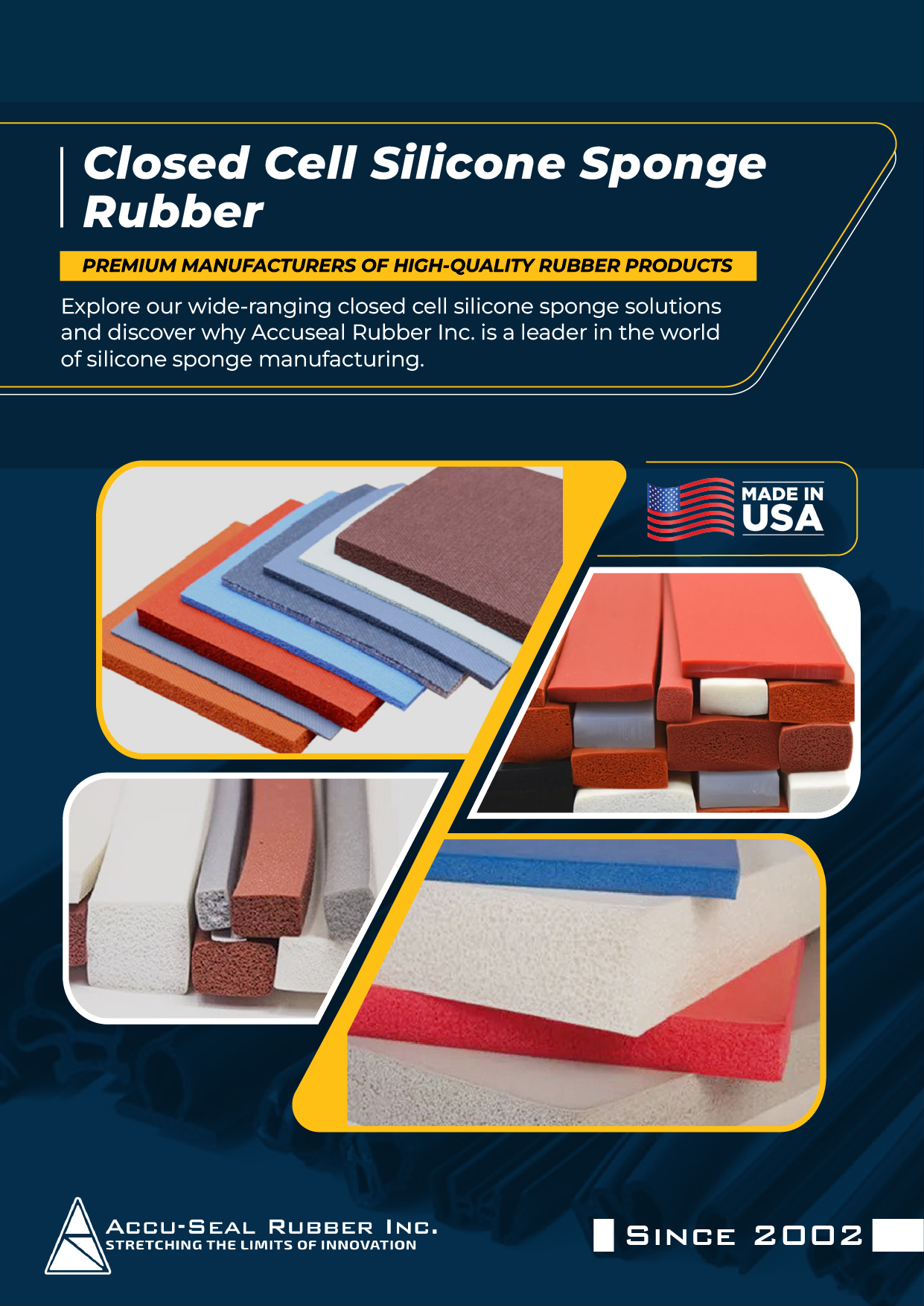 Closed Cell Silicone Sponge Rubber