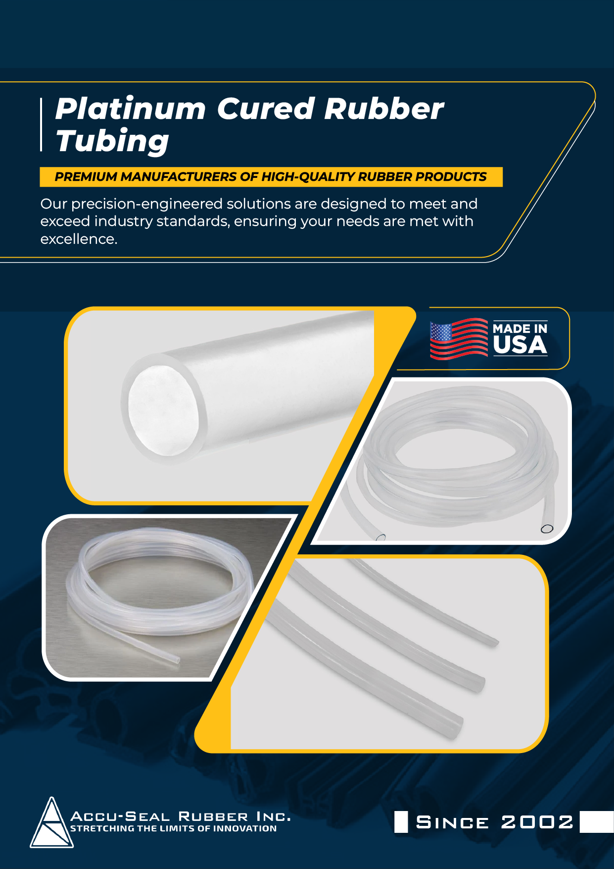 Platinum Cured Rubber Tubing